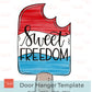Red, White, and Blue Popsicle Door Hanger Template