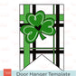 Shamrock Banner Door Hanger Template