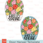 Spring Basket Door Hanger Template