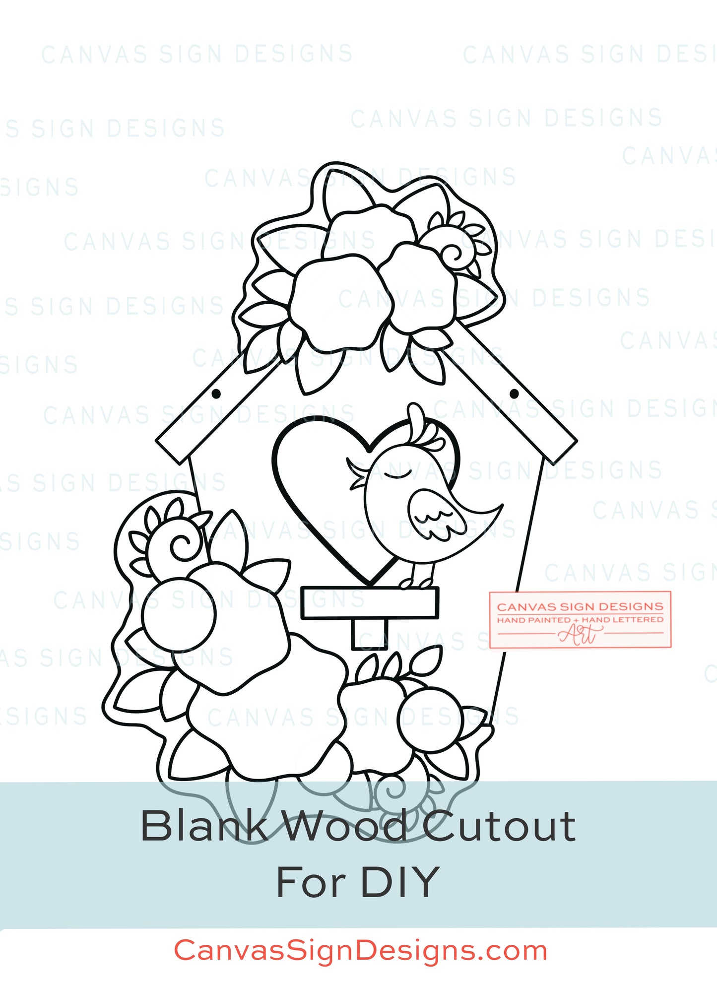 Floral Birdhouse Door Hanger - Guest Artist Project Feb 2023